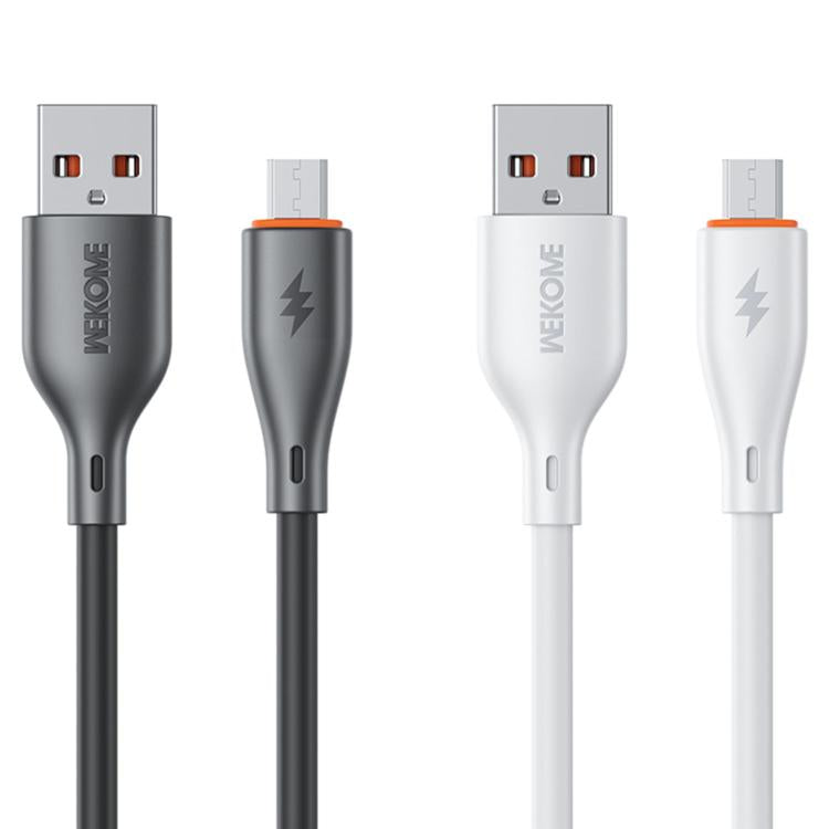 WK WDC-67m Kinkong 1m 12W PVC Data Cable, Interface:USB to Micro(White)