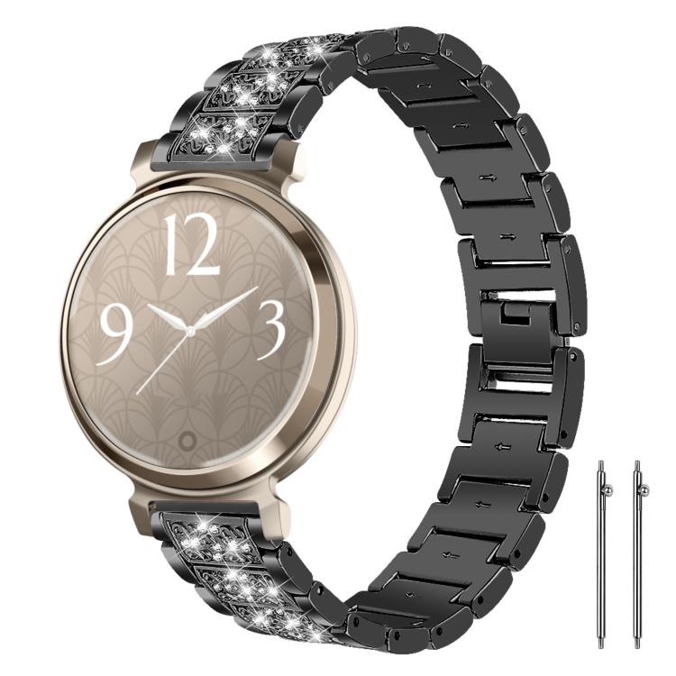 xDfind Diamond Jewelry Steel Watch Band, 20mm For Amazfit Bip U / Lite / Bip 3 Pro, 20mm For Amazfit GTS4 mini/GTS3/2/2E/GT2 mini, 18mm For Huawei GT5/GT4 41mm / OPPO Watch X2 Mini, 14mm For Garmin Lily 2, 18mm For Fossil Female Sport / Charter HR     ...