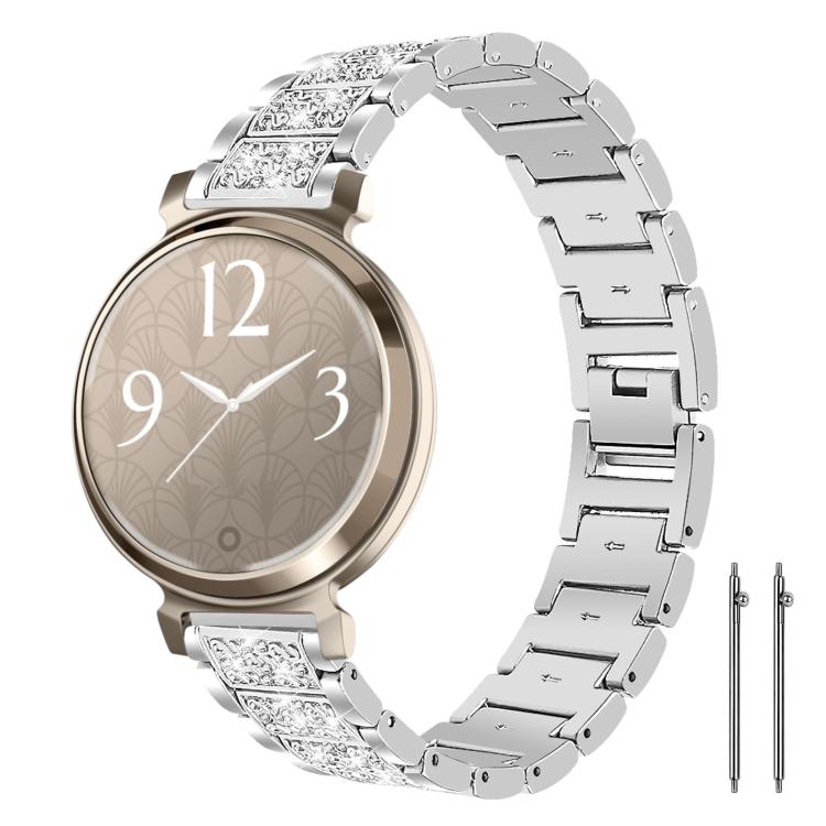 xDfind Diamond Jewelry Steel Watch Band, 20mm For Amazfit Bip U / Lite / Bip 3 Pro, 20mm For Amazfit GTS4 mini/GTS3/2/2E/GT2 mini, 18mm For Huawei GT5/GT4 41mm / OPPO Watch X2 Mini, 14mm For Garmin Lily 2, 18mm For Fossil Female Sport / Charter HR     ...