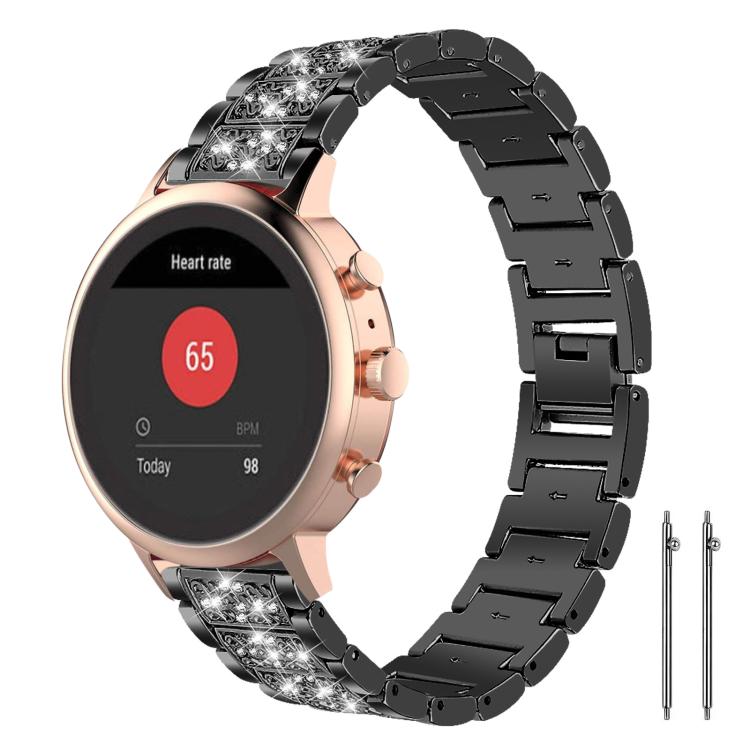 xDfind Diamond Jewelry Steel Watch Band, 20mm For Amazfit Bip U / Lite / Bip 3 Pro, 20mm For Amazfit GTS4 mini/GTS3/2/2E/GT2 mini, 18mm For Huawei GT5/GT4 41mm / OPPO Watch X2 Mini, 14mm For Garmin Lily 2, 18mm For Fossil Female Sport / Charter HR     ...