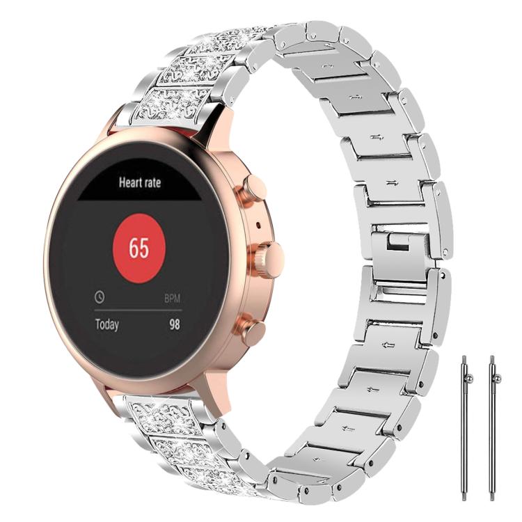 xDfind Diamond Jewelry Steel Watch Band, 20mm For Amazfit Bip U / Lite / Bip 3 Pro, 20mm For Amazfit GTS4 mini/GTS3/2/2E/GT2 mini, 18mm For Huawei GT5/GT4 41mm / OPPO Watch X2 Mini, 14mm For Garmin Lily 2, 18mm For Fossil Female Sport / Charter HR     ...