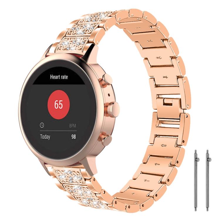 xDfind Diamond Jewelry Steel Watch Band, 20mm For Amazfit Bip U / Lite / Bip 3 Pro, 20mm For Amazfit GTS4 mini/GTS3/2/2E/GT2 mini, 18mm For Huawei GT5/GT4 41mm / OPPO Watch X2 Mini, 14mm For Garmin Lily 2, 18mm For Fossil Female Sport / Charter HR     ...