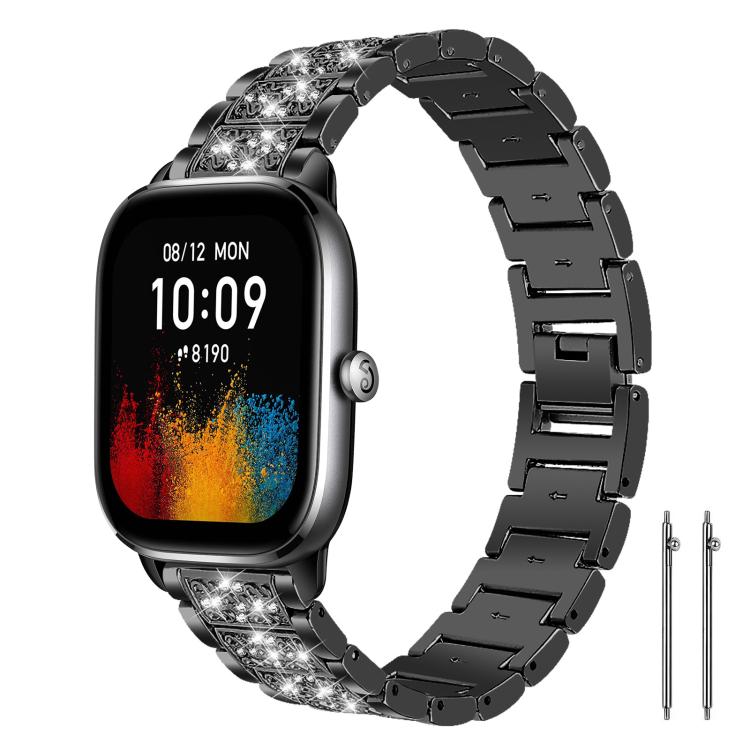 xDfind Diamond Jewelry Steel Watch Band, 20mm For Amazfit Bip U / Lite / Bip 3 Pro, 20mm For Amazfit GTS4 mini/GTS3/2/2E/GT2 mini, 18mm For Huawei GT5/GT4 41mm / OPPO Watch X2 Mini, 14mm For Garmin Lily 2, 18mm For Fossil Female Sport / Charter HR     ...