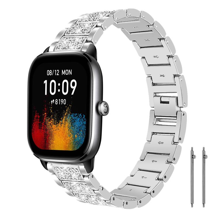 xDfind Diamond Jewelry Steel Watch Band, 20mm For Amazfit Bip U / Lite / Bip 3 Pro, 20mm For Amazfit GTS4 mini/GTS3/2/2E/GT2 mini, 18mm For Huawei GT5/GT4 41mm / OPPO Watch X2 Mini, 14mm For Garmin Lily 2, 18mm For Fossil Female Sport / Charter HR     ...
