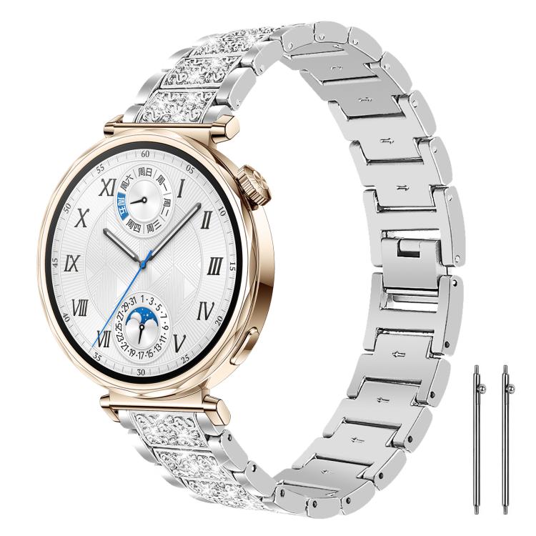 xDfind Diamond Jewelry Steel Watch Band, 22mm For Huawei Watch GT5/GT5 Pro/4/4 Pro, 20mm For COROS APEX 2 42mm / PACE 2, 22mm For Fossil Gen 5 Carlyle/Julianna/Garrett