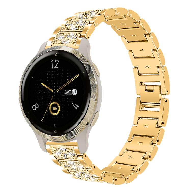 xDfind Diamond Jewelry Steel Watch Band, 20mm For Garmin Forerunner 570 42mm/245/645/158, 22mm For Garmin Venu 3 / vivoactive4, 20mm For Garmin venu 2 / venu / Sq2 / Sq, 18mm For Garmin Venu 2S / vivoactive 4s/3s                                        ...