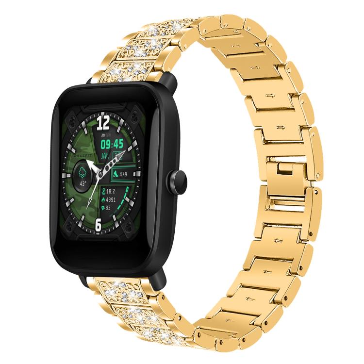xDfind Diamond Jewelry Steel Watch Band, 20mm For Amazfit Bip U / Lite / Bip 3 Pro, 20mm For Amazfit GTS4 mini/GTS3/2/2E/GT2 mini, 18mm For Huawei GT5/GT4 41mm / OPPO Watch X2 Mini, 14mm For Garmin Lily 2, 18mm For Fossil Female Sport / Charter HR     ...