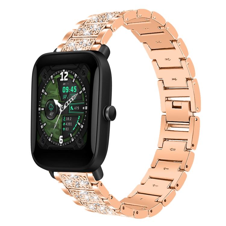 xDfind Diamond Jewelry Steel Watch Band, 20mm For Amazfit Bip U / Lite / Bip 3 Pro, 20mm For Amazfit GTS4 mini/GTS3/2/2E/GT2 mini, 18mm For Huawei GT5/GT4 41mm / OPPO Watch X2 Mini, 14mm For Garmin Lily 2, 18mm For Fossil Female Sport / Charter HR     ...