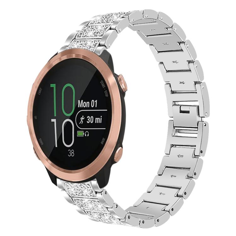 xDfind Diamond Jewelry Steel Watch Band, 20mm For Garmin Forerunner 570 42mm/245/645/158, 22mm For Garmin Venu 3 / vivoactive4, 20mm For Garmin venu 2 / venu / Sq2 / Sq, 18mm For Garmin Venu 2S / vivoactive 4s/3s                                        ...