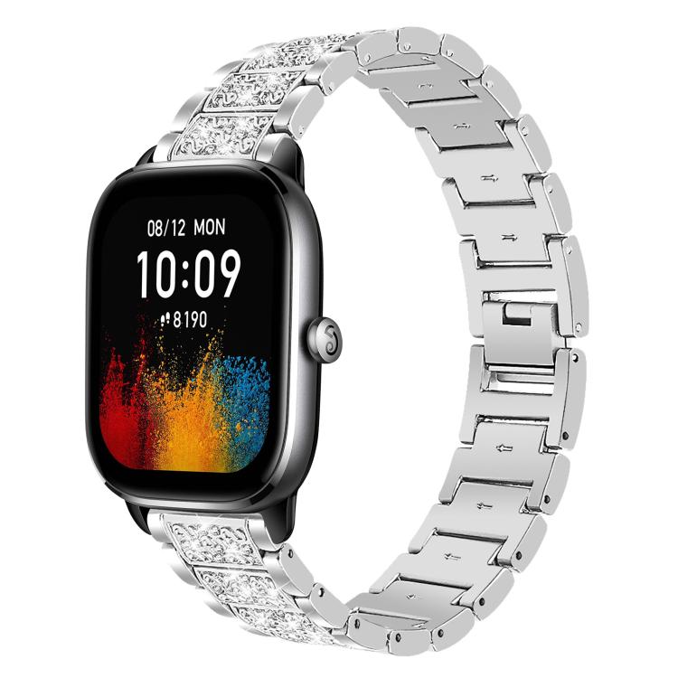 xDfind Diamond Jewelry Steel Watch Band, 20mm For Amazfit Bip U / Lite / Bip 3 Pro, 20mm For Amazfit GTS4 mini/GTS3/2/2E/GT2 mini, 18mm For Huawei GT5/GT4 41mm / OPPO Watch X2 Mini, 14mm For Garmin Lily 2, 18mm For Fossil Female Sport / Charter HR     ...