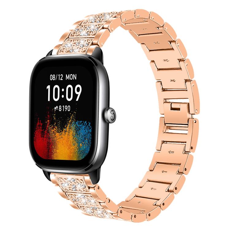 xDfind Diamond Jewelry Steel Watch Band, 20mm For Amazfit Bip U / Lite / Bip 3 Pro, 20mm For Amazfit GTS4 mini/GTS3/2/2E/GT2 mini, 18mm For Huawei GT5/GT4 41mm / OPPO Watch X2 Mini, 14mm For Garmin Lily 2, 18mm For Fossil Female Sport / Charter HR     ...
