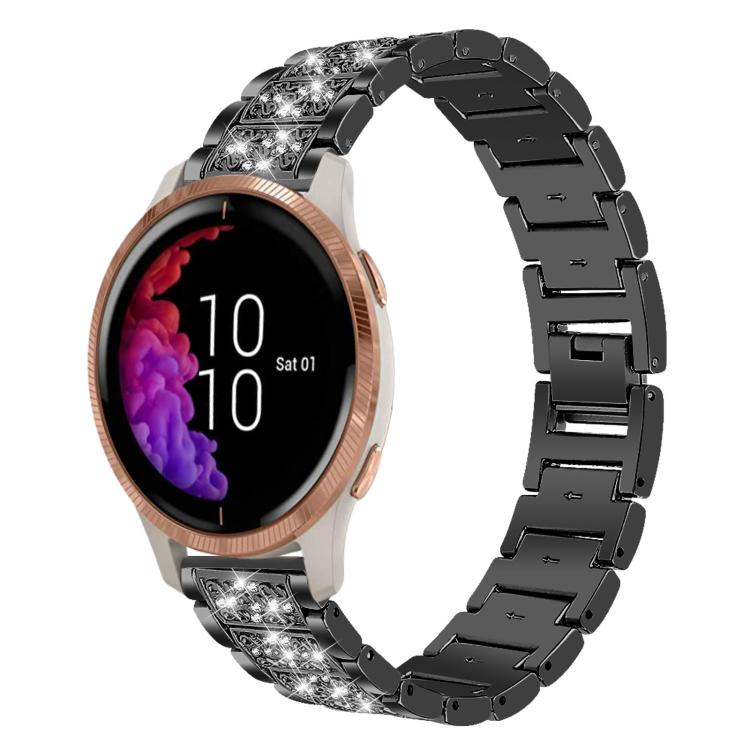 xDfind Diamond Jewelry Steel Watch Band, 20mm For Garmin Forerunner 570 42mm/245/645/158, 22mm For Garmin Venu 3 / vivoactive4, 20mm For Garmin venu 2 / venu / Sq2 / Sq, 18mm For Garmin Venu 2S / vivoactive 4s/3s                                        ...