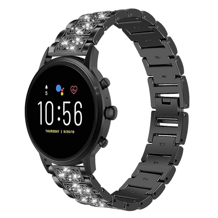 xDfind Diamond Jewelry Steel Watch Band, 22mm For Huawei Watch GT5/GT5 Pro/4/4 Pro, 20mm For COROS APEX 2 42mm / PACE 2, 22mm For Fossil Gen 5 Carlyle/Julianna/Garrett