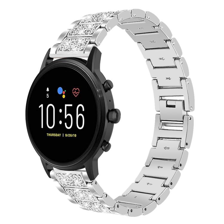 xDfind Diamond Jewelry Steel Watch Band, 22mm For Huawei Watch GT5/GT5 Pro/4/4 Pro, 20mm For COROS APEX 2 42mm / PACE 2, 22mm For Fossil Gen 5 Carlyle/Julianna/Garrett