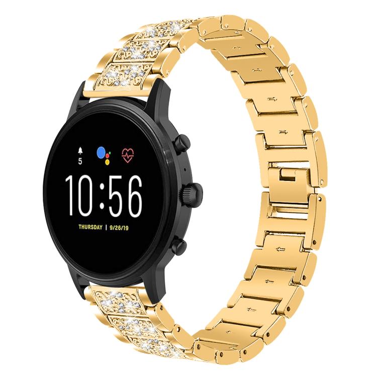 xDfind Diamond Jewelry Steel Watch Band, 22mm For Huawei Watch GT5/GT5 Pro/4/4 Pro, 20mm For COROS APEX 2 42mm / PACE 2, 22mm For Fossil Gen 5 Carlyle/Julianna/Garrett
