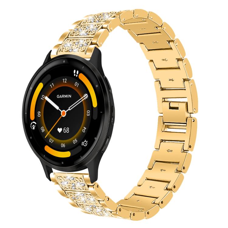 xDfind Diamond Jewelry Steel Watch Band, 20mm For Garmin Forerunner 570 42mm/245/645/158, 22mm For Garmin Venu 3 / vivoactive4, 20mm For Garmin venu 2 / venu / Sq2 / Sq, 18mm For Garmin Venu 2S / vivoactive 4s/3s                                        ...