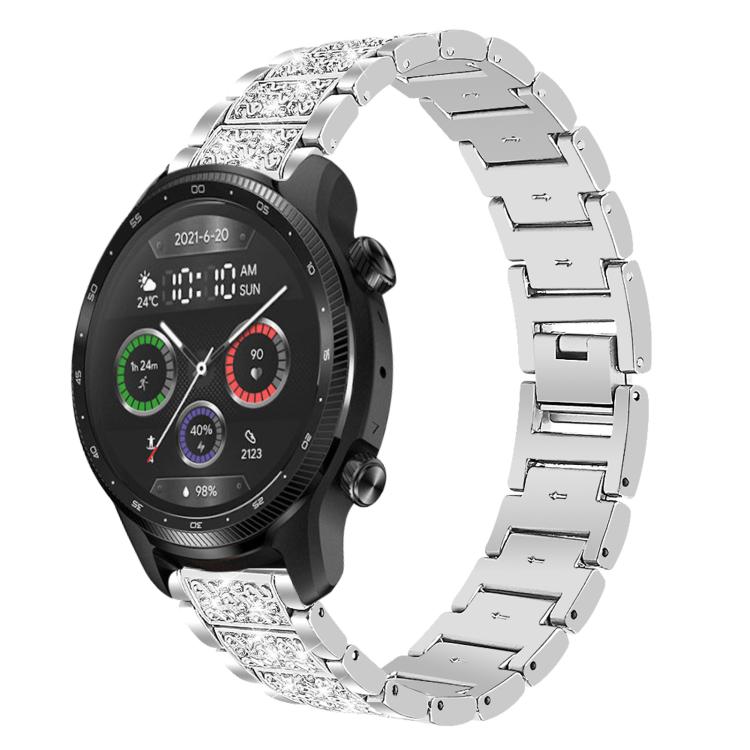 xDfind Diamond Jewelry Steel Watch Band, 20mm For Ticwatch GTH / E3 / E / 2, 22mm For Ticwatch Pro X / Pro3 / Pro / GTX / E2, 20mm For Xiaomi Haylou RS4 Plus LS11, 22mm For Xiaomi Watch S3/2 Pro/S2/S1, 22mm For Xiaomi Haylou Watch LS09B / LS05S / LS10 ...