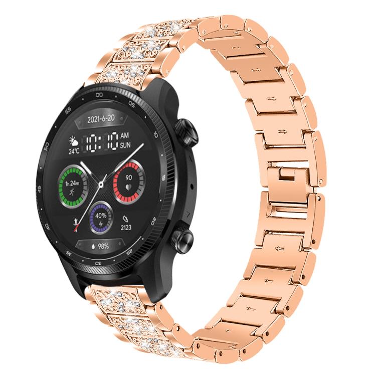 xDfind Diamond Jewelry Steel Watch Band, 20mm For Ticwatch GTH / E3 / E / 2, 22mm For Ticwatch Pro X / Pro3 / Pro / GTX / E2, 20mm For Xiaomi Haylou RS4 Plus LS11, 22mm For Xiaomi Watch S3/2 Pro/S2/S1, 22mm For Xiaomi Haylou Watch LS09B / LS05S / LS10 ...