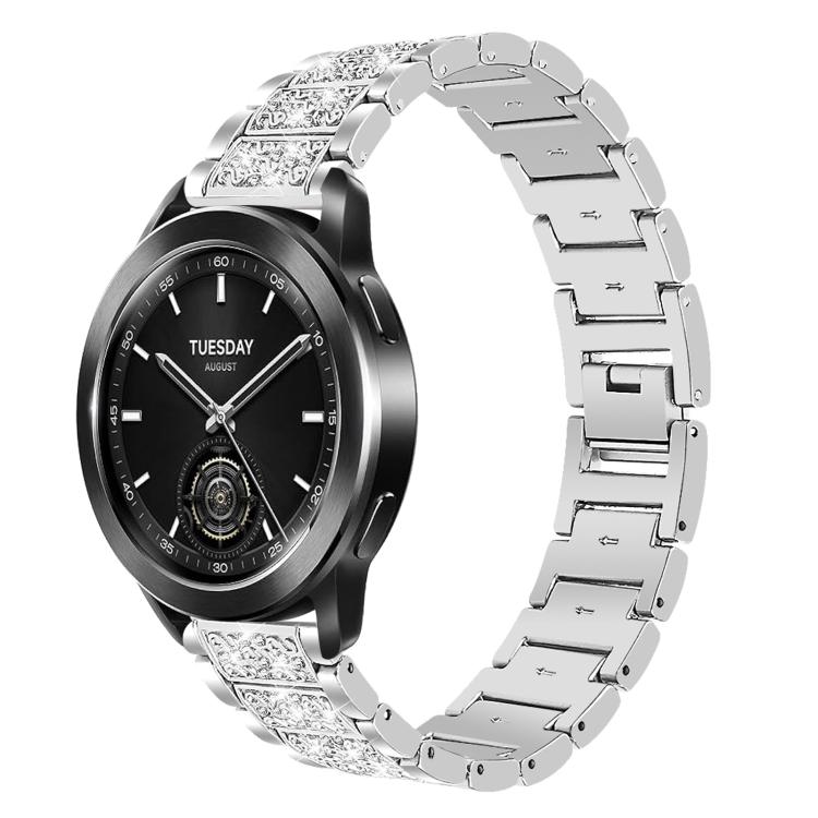 xDfind Diamond Jewelry Steel Watch Band, 20mm For Ticwatch GTH / E3 / E / 2, 22mm For Ticwatch Pro X / Pro3 / Pro / GTX / E2, 20mm For Xiaomi Haylou RS4 Plus LS11, 22mm For Xiaomi Watch S3/2 Pro/S2/S1, 22mm For Xiaomi Haylou Watch LS09B / LS05S / LS10 ...