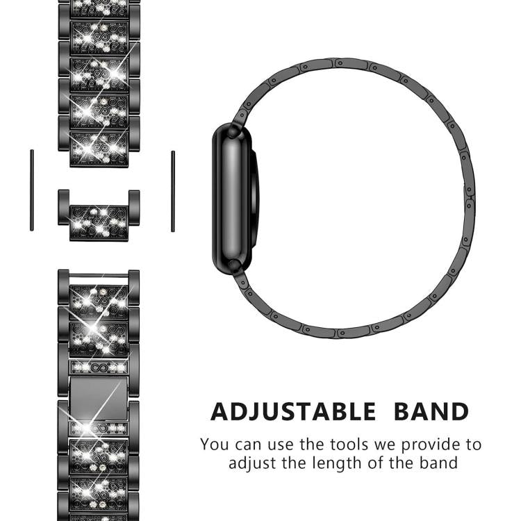 xDfind Diamond Jewelry Steel Watch Band, 22mm For Huawei Watch GT5/GT5 Pro/4/4 Pro, 20mm For COROS APEX 2 42mm / PACE 2, 22mm For Fossil Gen 5 Carlyle/Julianna/Garrett