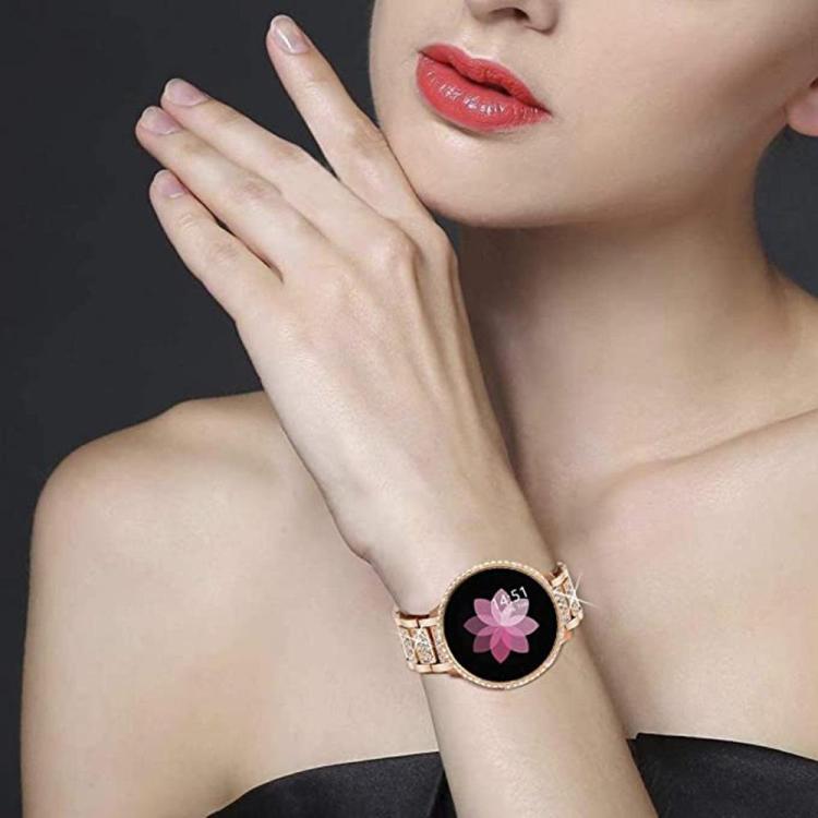 xDfind Diamond Jewelry Steel Watch Band, 20mm For Ticwatch GTH / E3 / E / 2, 22mm For Ticwatch Pro X / Pro3 / Pro / GTX / E2, 20mm For Xiaomi Haylou RS4 Plus LS11, 22mm For Xiaomi Watch S3/2 Pro/S2/S1, 22mm For Xiaomi Haylou Watch LS09B / LS05S / LS10 ...