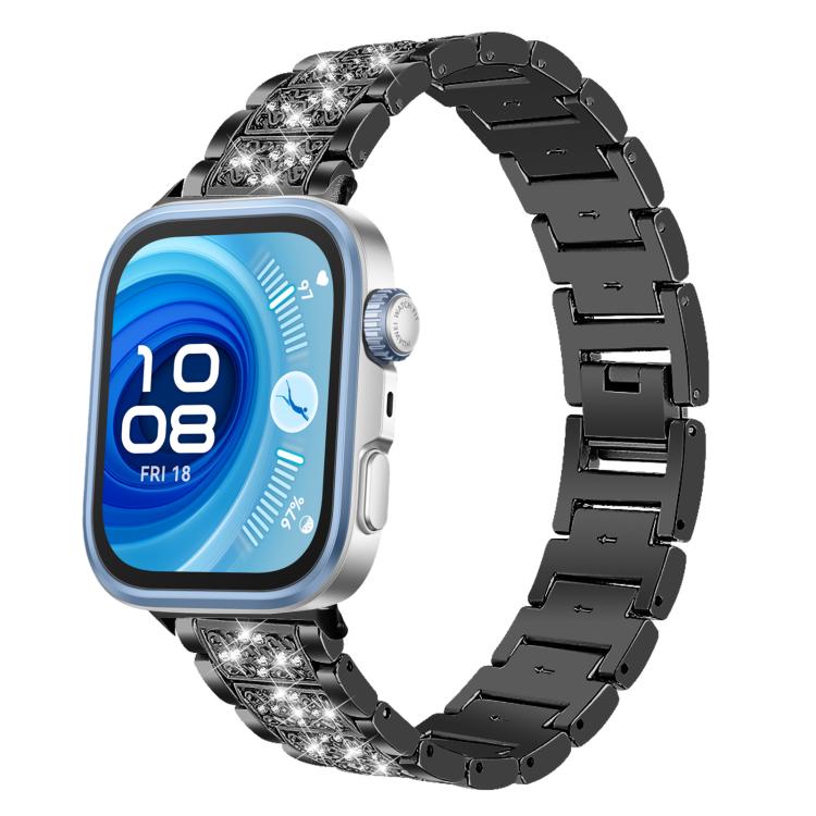 xDfind Diamond Jewelry Stainless Steel Watch Band, For Huawei Watch Fit 4 Pro / Fit 4 / Fit 3 20mm, For Huawei Band 10 / 9 / 8 14mm