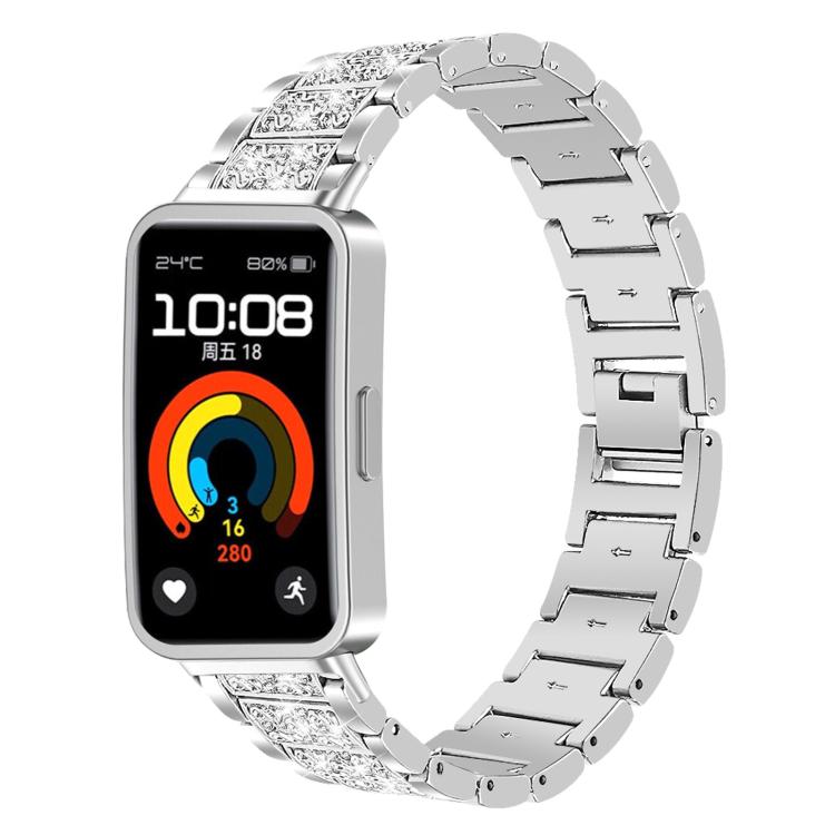 xDfind Diamond Jewelry Stainless Steel Watch Band, For Huawei Watch Fit 4 Pro / Fit 4 / Fit 3 20mm, For Huawei Band 10 / 9 / 8 14mm