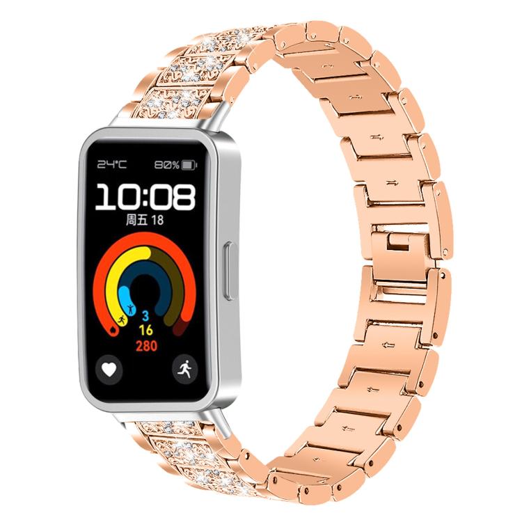 xDfind Diamond Jewelry Stainless Steel Watch Band, For Huawei Watch Fit 4 Pro / Fit 4 / Fit 3 20mm, For Huawei Band 10 / 9 / 8 14mm