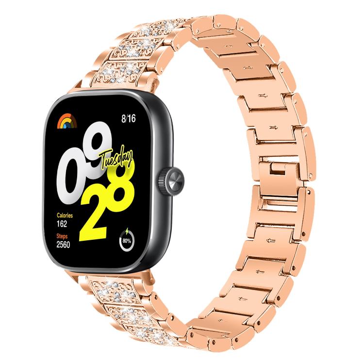 xDfind Diamond Jewelry Stainless Steel Watch Band, For Xiaomi Band 9 Pro / Redmi Watch 6 / 5, For Xiaomi Smart Band 10 / 9 / 8 / NFC 14mm, For Redmi Watch 3 Active / Lite 20mm, For Redmi Watch 3 20mm