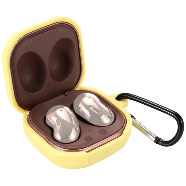 For Samsung Galaxy Buds Live Anti-fall Silicone Earphone Protective Case with Hook