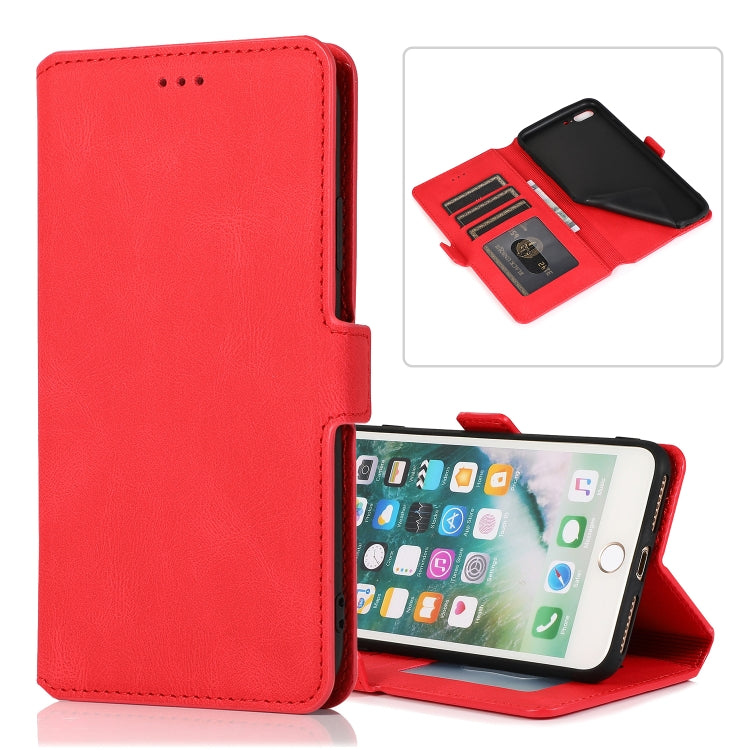 Retro Magnetic Closing Clasp Horizontal Flip Leather Case with Holder & Card Slots & Photo Frame & Wallet, For iPhone 6, For iPhone 6 Plus, For iPhone SE 2022 / SE 2020 / 8 / 7, For iPhone 8 Plus / 7 Plus