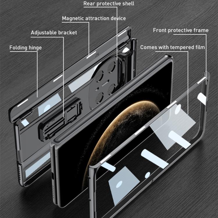 For Huawei Mate X6 GKK Integrated Magnetic Folding Supercar Phone Case(Silver)
