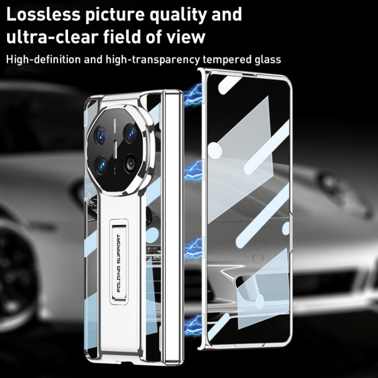 For Huawei Mate X6 GKK Integrated Magnetic Folding Supercar Phone Case(Black)