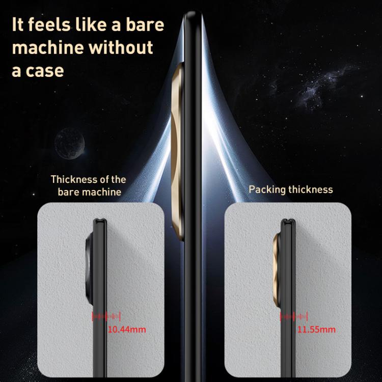 For Huawei Mate X6 GKK Integrated Silky Ultra-thin Folding Phone Case(Black Gold)