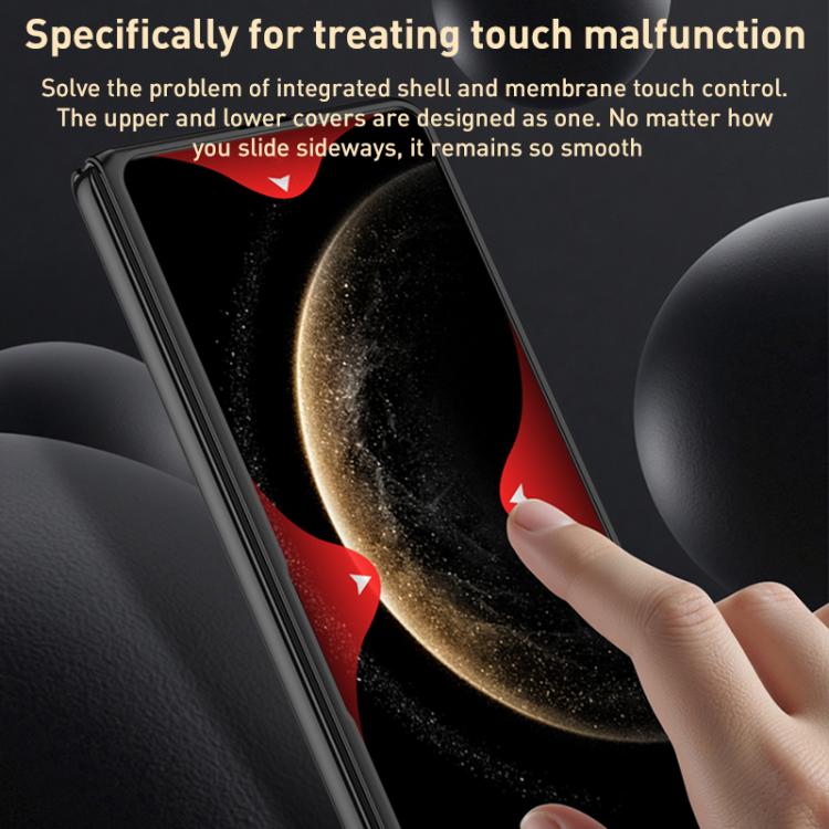 For Huawei Mate X6 GKK Integrated Silky Ultra-thin Folding Phone Case(Black Gold)