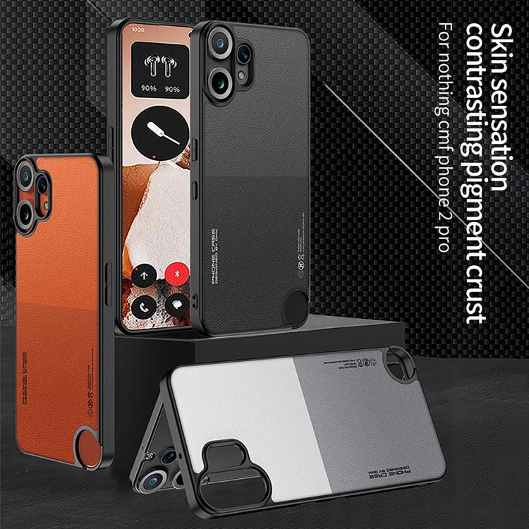 For Nothing CMF Phone 2 Pro GKK Skin Feel Leather Phone Case(White Grey)