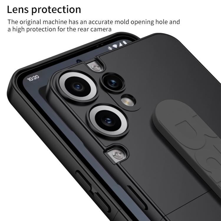 For Nothing CMF Phone 2 Pro GKK Mortise-Tenon Connection Contrast Color Phone Case with Silicone Wristband(White Grey)