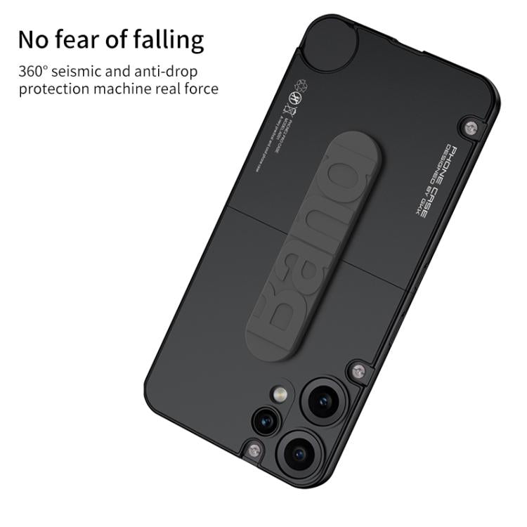 For Nothing CMF Phone 2 Pro GKK Mortise-Tenon Connection Contrast Color Phone Case with Silicone Wristband(Blue)