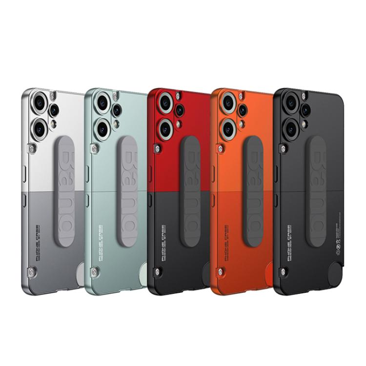 For Nothing CMF Phone 2 Pro GKK Mortise-Tenon Connection Contrast Color Phone Case with Silicone Wristband(Blue)