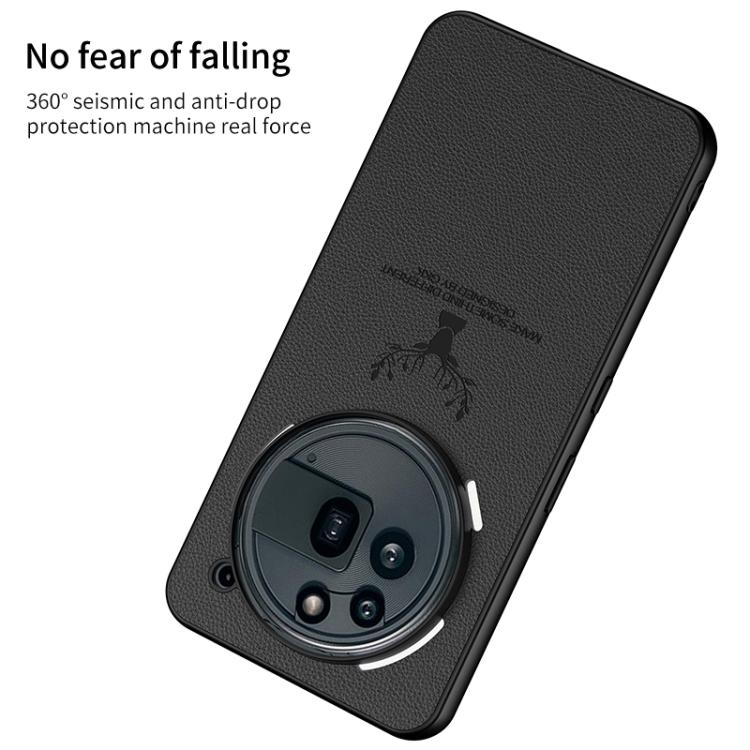 For Nothing Phone 3a GKK Skin Feel Leather Elk Phone Case(Forest Green)