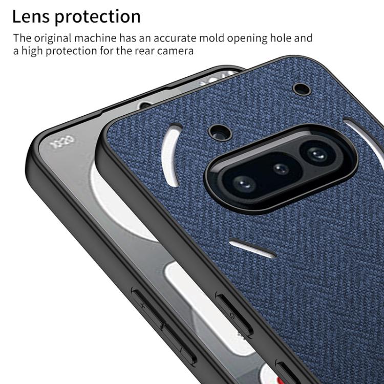 For Nothing Phone 3a GKK Skin Feel Leather Nylon Phone Case(Brown)