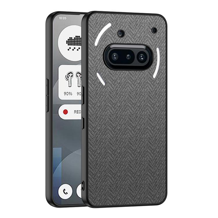 For Nothing Phone 3a GKK Skin Feel Leather Nylon Phone Case(Grey)