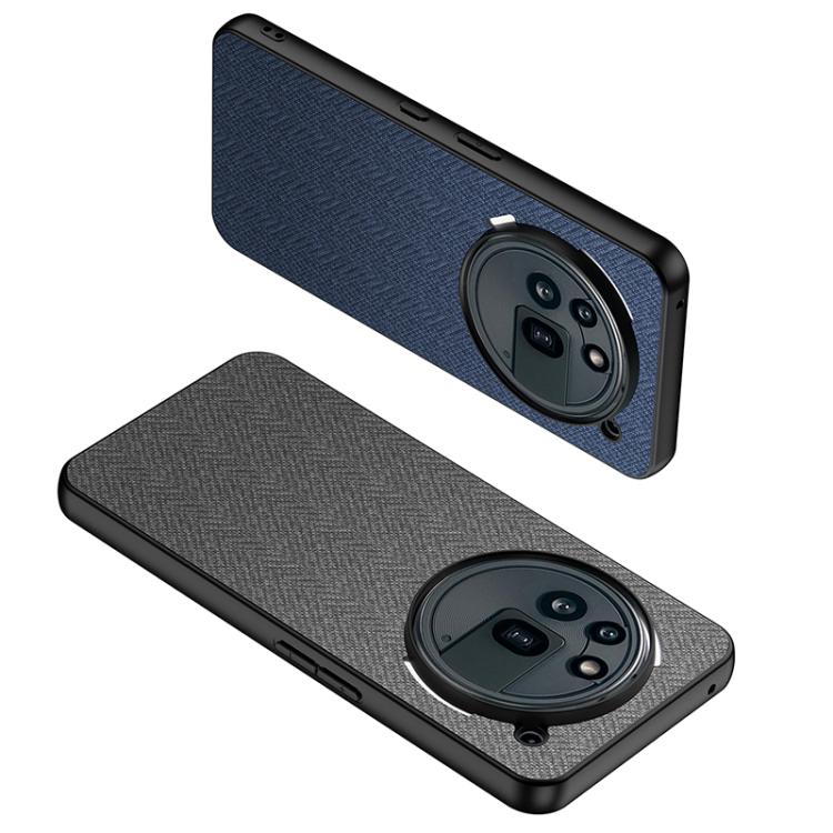 For Nothing Phone 3a Pro GKK Skin Feel Leather Nylon Phone Case(Grey)