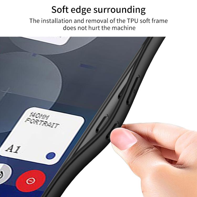 For Nothing Phone 3a Pro GKK Skin Feel Leather Nylon Phone Case(Black)