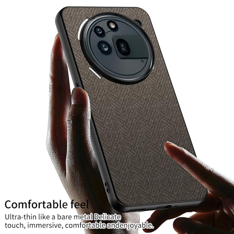 For Nothing Phone 3a Pro GKK Skin Feel Leather Nylon Phone Case(Black)
