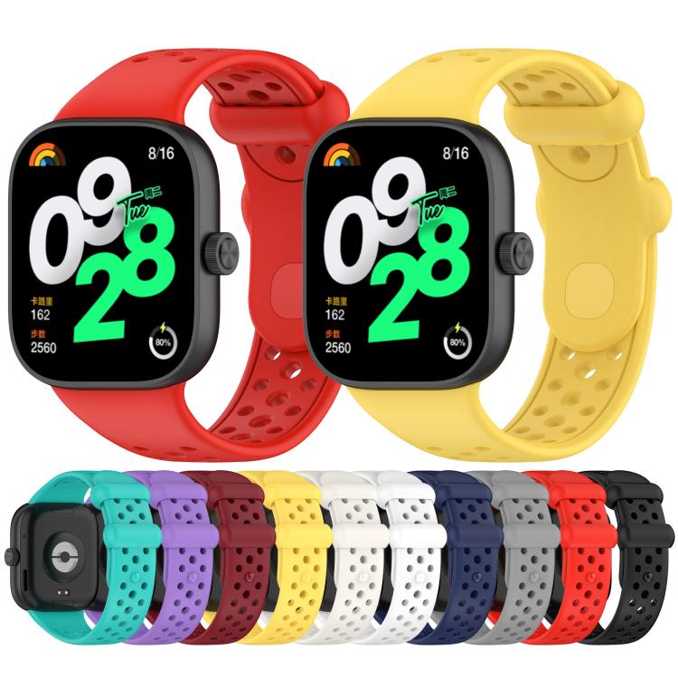 xDfind BreathableHole Solid Color Silicone Watch Band, For Xiaomi Band 9 Pro / Redmi Watch 6 / 5