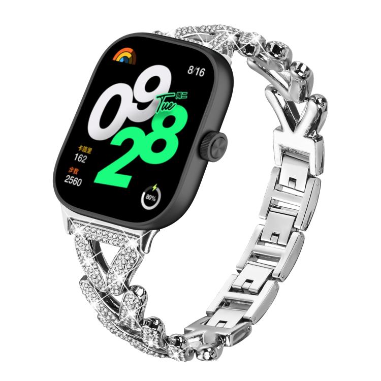 20mm xDfind Small Twist Diamond Metal Watch Band, For Xiaomi Band 9 Pro/8 Pro / Redmi Watch 6/5/4, For Redmi Watch 3 Active / Watch 3 Lite, For Redmi Watch 3