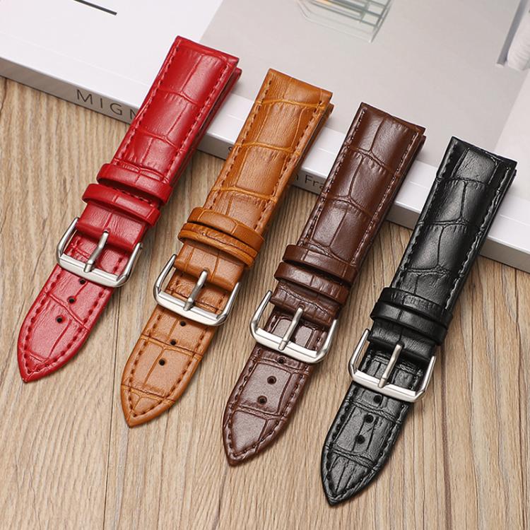 xDfind Bamboo Texture Pin Buckle Leather Watch Band, For Fitbit Inspire 2 / Ace 3 14mm, For Fitbit Versa 2/Versa/Versa Lite/Blaze 22mm, For Fitbit Charge 4 / 3 18mm