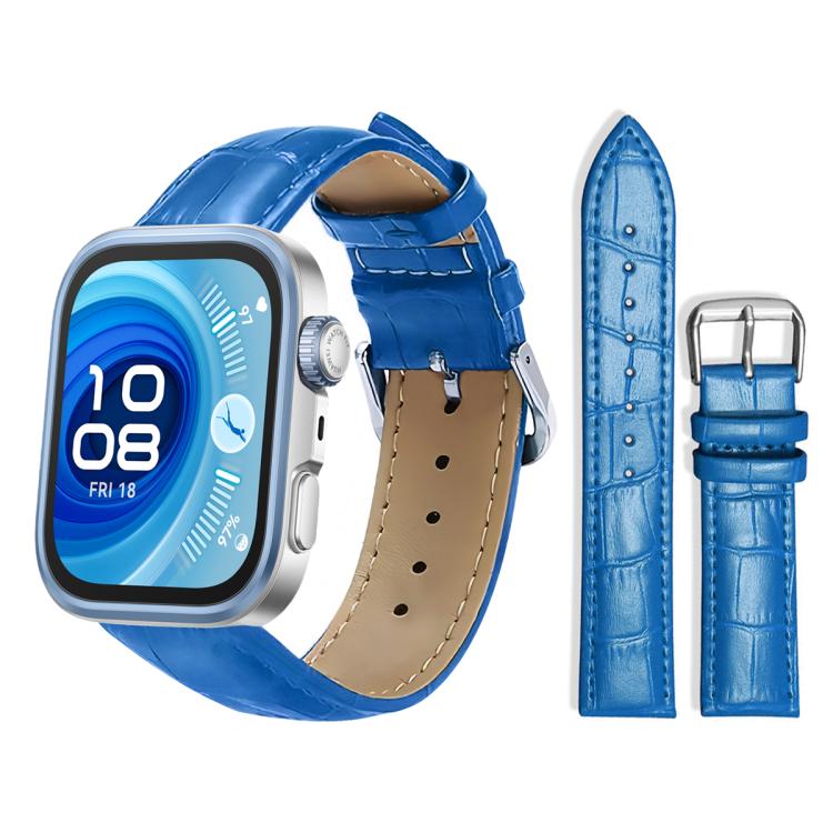xDfind Bamboo Texture Pin Buckle Leather Watch Band, For Huawei Watch Fit 4 Pro / Fit 4 / Fit 3 20mm, For Huawei Band 10 / 9 / 8 14mm, For Huawei Watch D2 22mm