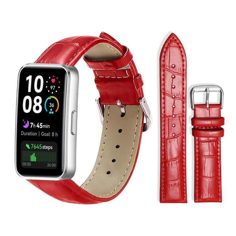 xDfind Bamboo Texture Pin Buckle Leather Watch Band, For Huawei Watch Fit 4 Pro / Fit 4 / Fit 3 20mm, For Huawei Band 10 / 9 / 8 14mm, For Huawei Watch D2 22mm